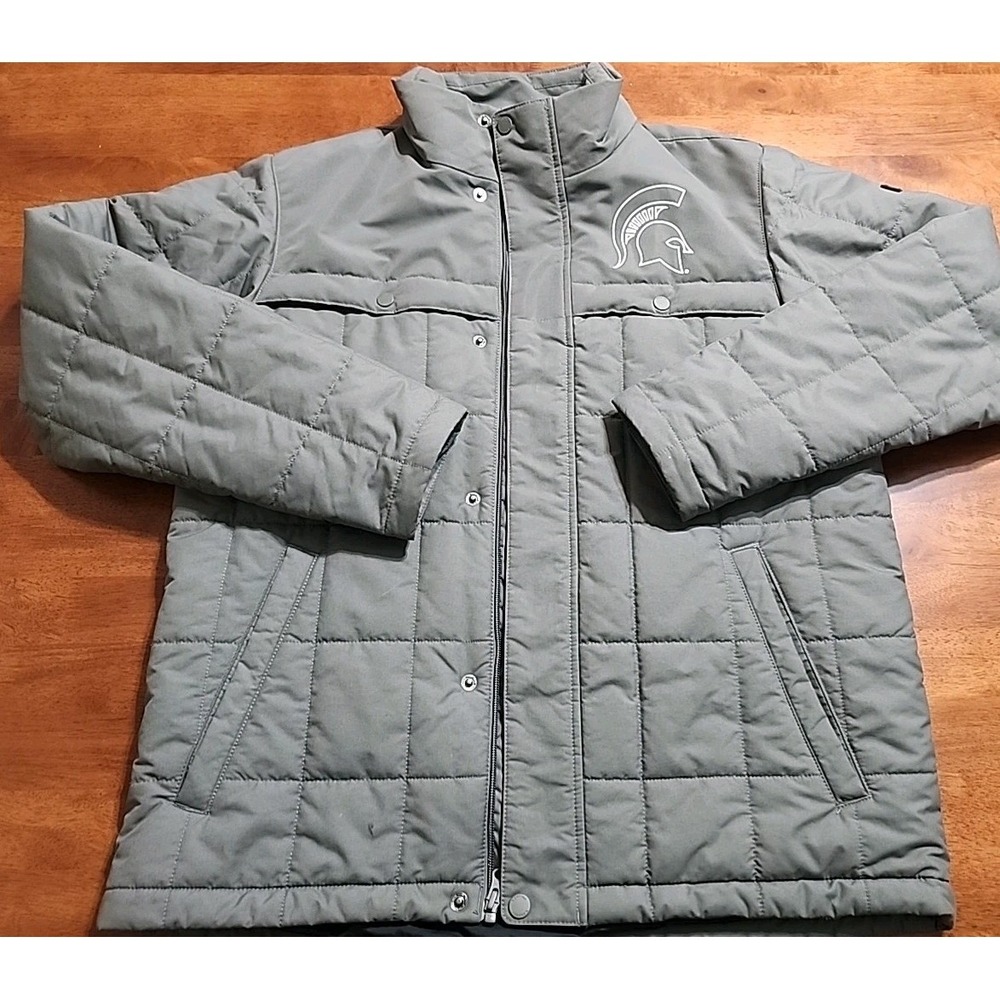 Michigan State‎ Spartans Columbia Ridgestone Full-Zip Jacket Mens Medium Gray